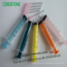 Seringue jetable colorée Withblunt Needle